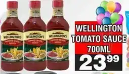Advance Cash n Carry WELLINGTON TOMATO SAUCE 700ML offer