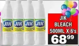 JIK BLEACH 500ML X 6's
