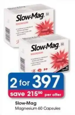 Clicks Slow-Mag Magnesium 60 Capsules offer