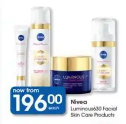 Nivea Luminous630 Facial Skin Care Products