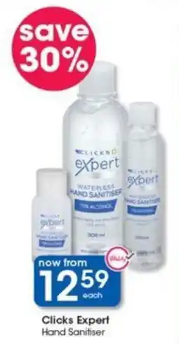 Clicks Clicks Expert Hand Sanitiser offer