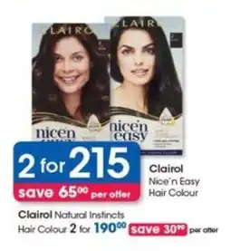 Clicks Clairol Nice'n Easy Hair Colour offer