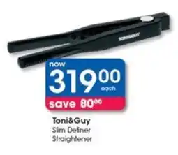 Clicks Toni&Guy Slim Definer Straightener offer