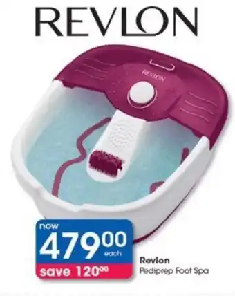 Clicks Revlon Pediprep Foot Spa offer