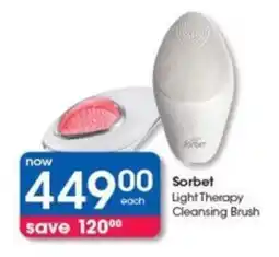Clicks Sorbet Light Therapy Cleansing Brush offer