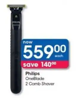 Clicks Philips OneBlade 2 Comb Shaver offer