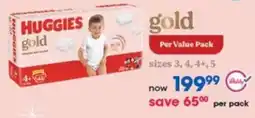 Clicks HUGGIES gold offer