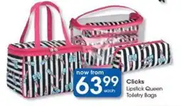 Clicks Clicks Lipstick Queen Toiletry Bags offer