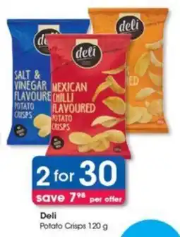 Clicks Deli Potato Crisps 120 g offer