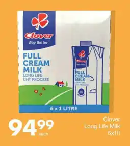 Save Hyper Clover Long Life Milk 6x1lt offer