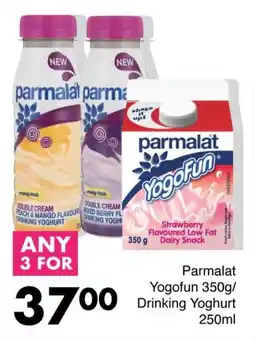 Save Hyper Parmalat Yogofun 350g/ Drinking Yoghurt 250ml offer