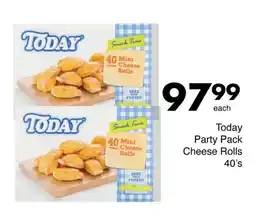 Today Party Pack Cheese Rolls