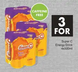 Save Hyper Super C Energy Drink 4x500ml offer