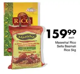 Save Hyper Maseeha/Rico Sella Basmati Rice 5kg offer