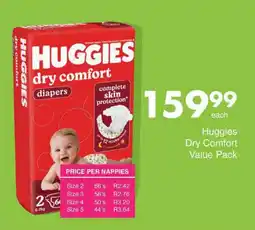 Save Hyper Huggies Dry Comfort Value Pack offer