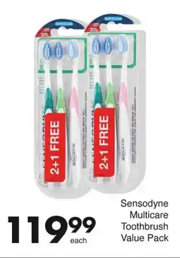 Save Hyper Sensodyne Multicare Toothbrush Value Pack offer