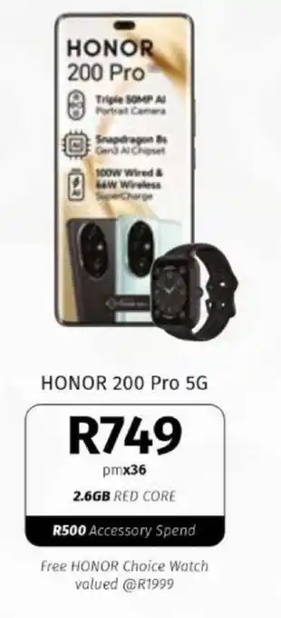 Vodacom HONOR 200 Pro 5G offer