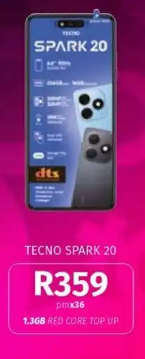 Vodacom TECNO SPARK 20 offer