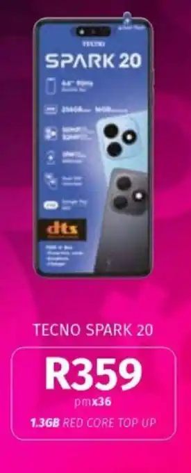 Vodacom TECNO SPARK 20 offer