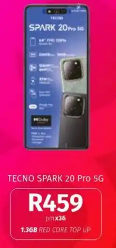 Vodacom TECNO SPARK 20 Pro 5G offer