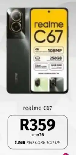 Vodacom realme C67 offer