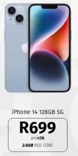 Vodacom iPhone 14 128GB 5G offer