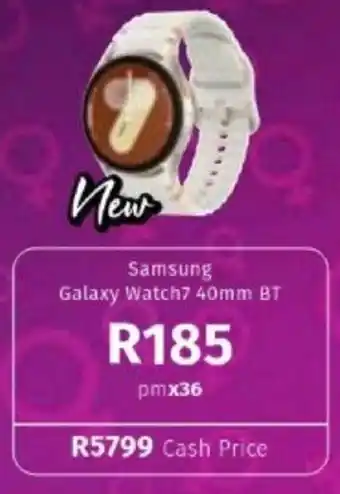 Vodacom Samsung Galaxy Watch7 40mm BT offer