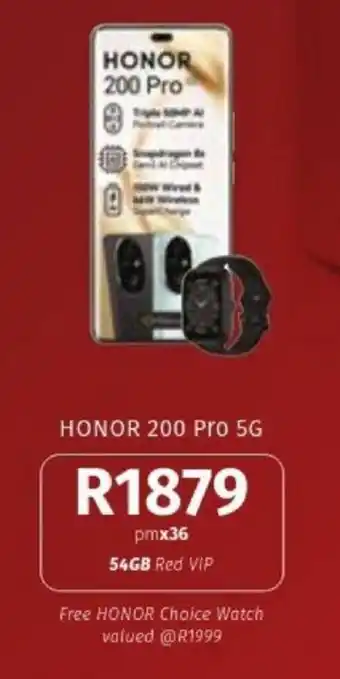 Vodacom HONOR 200 Pro 5G offer