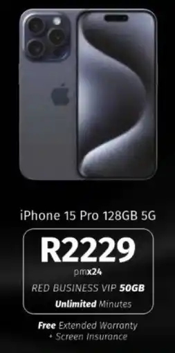 Vodacom iPhone 15 Pro 128GB 5G offer