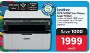Makro Brother DCP-1610W 3 In 1 Mono Laser Printer offer