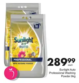 Save Hyper Sunlight Auto Professional Washing Powder 9kg offer