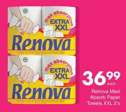 Save Hyper Renova Maxi Absorb Paper Towels XXL 2's offer