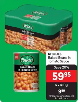 Makro RHODES Baked Beans in Tomato Sauce offer