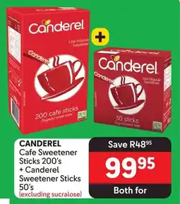 Makro CANDEREL Cafe Sweetener Sticks 200's + Canderel Sweetener Sticks 50's offer