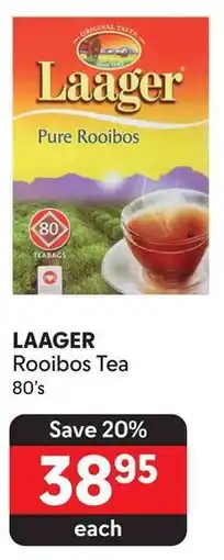 Makro LAAGER Rooibos Tea 80's offer