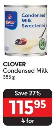 Makro CLOVER Condensed Milk 385 g offer