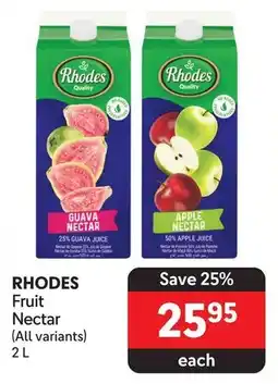 Makro RHODES Fruit Nectar (All variants) 2L offer