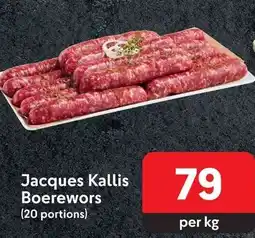Makro Jacques Kallis Boerewors (20 portions) offer