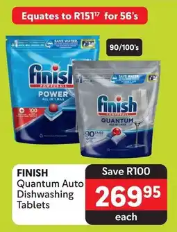 Makro FINISH Quantum Auto Dishwashing Tablets offer