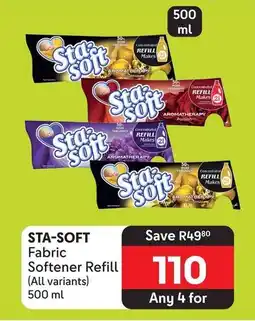 Makro STA-SOFT Fabric Softener Refill (All variants) offer