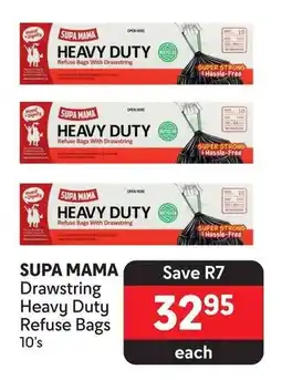 Makro SUPA MAMA Drawstring Heavy Duty Refuse Bags offer