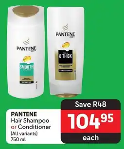 Makro PANTENE Hair Shampoo or Conditioner (All variants) 750 ml offer