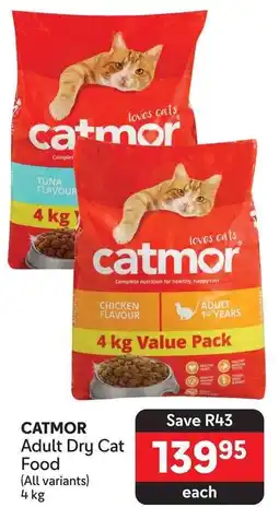Makro CATMOR Adult Dry Cat Food (All variants) 4 kg offer