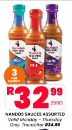Take 'n Pay NANDOS SAUCES ASSORTED offer