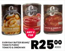 Take 'n Pay EVERYDAY BUTTER BEANS/ TOMATO PUREE/ TOMATO & ONION MIX offer