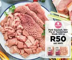 Food Lover's Market Pork Goulash, Stir- Fry or Tenderised Steak 500 g offer