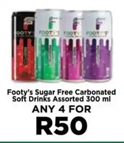 Food Lover's Market Footy's Sugar Free Carbonated Soft Drinks Assorted 300 ml offer