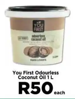 Food Lover's Market You First Odourless Coconut Oil 1 L offer