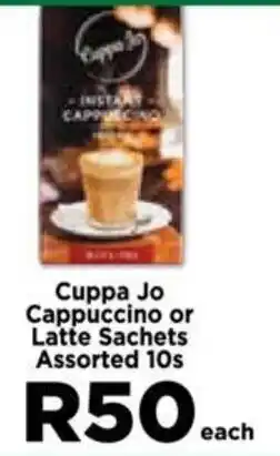 Food Lover's Market Cuppa Jo Cappuccino or Latte Sachets Assorted 10s offer