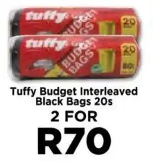 Food Lover's Market Tuffy Budget Interleaved Black Bags 20s offer